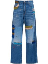 Marni Patchwork straight-leg Jeans | Blue | FARFETCH at Farfetch